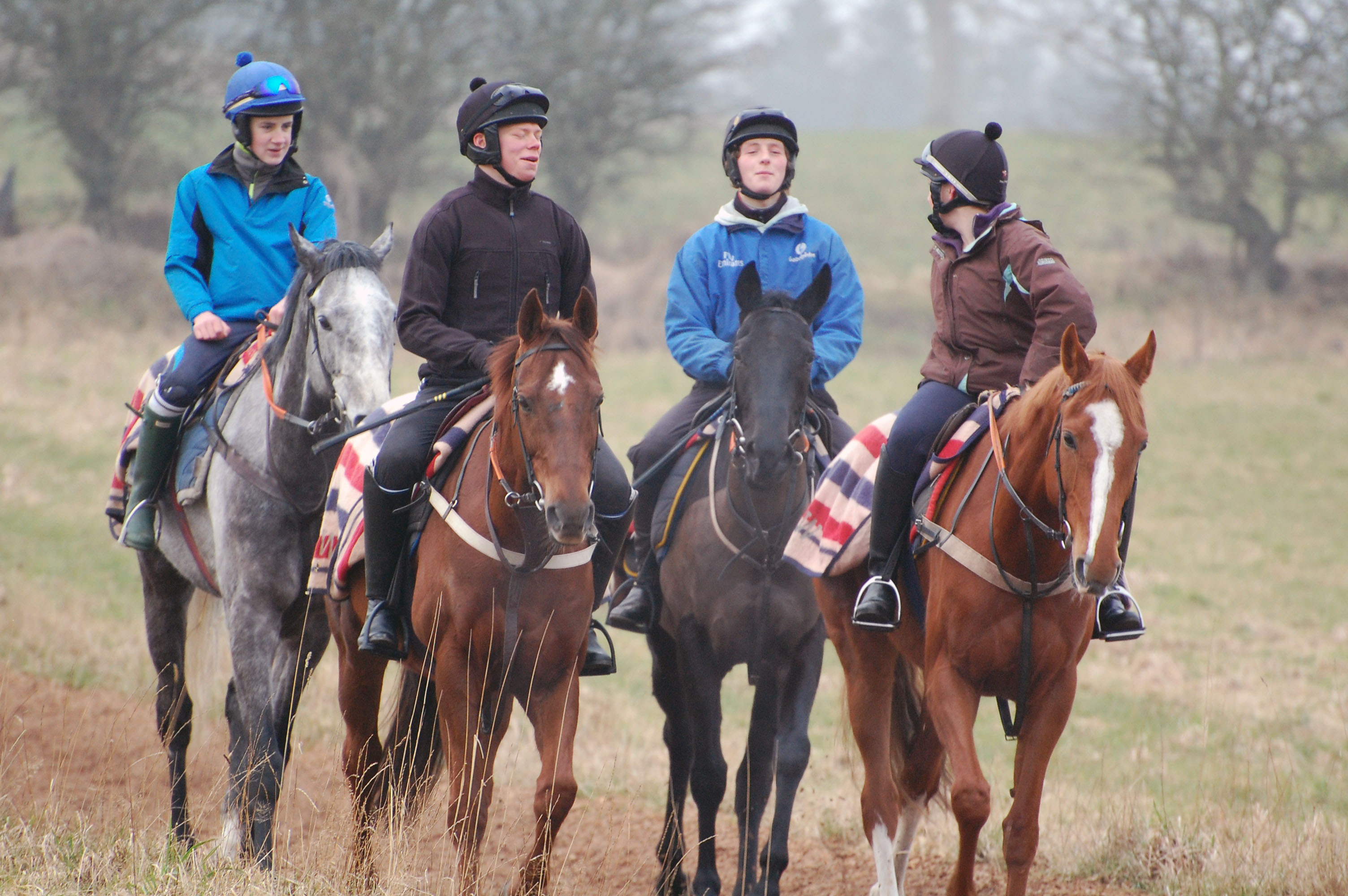 Laughter on the gallops